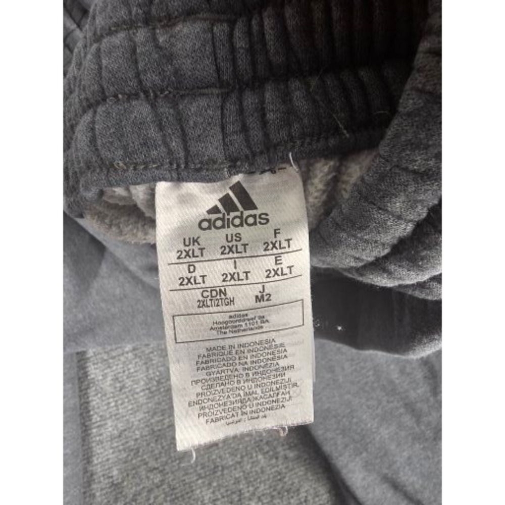 Adidas Mens 2XLT Essentials Big Logo Sweatpants Heather Grey Joggers Athleisure - Picture 3 of 12